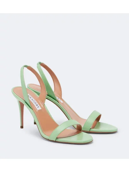 Sandale Aquazzura din piele slingback verde