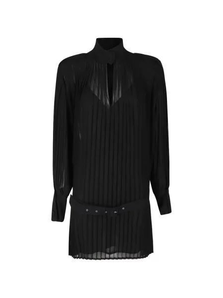Cu centură rochie mini Semicouture negru