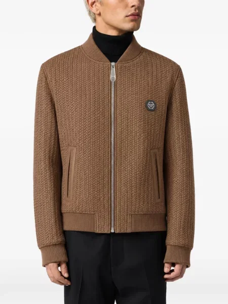 Geanta de piele Philipp Plein maro