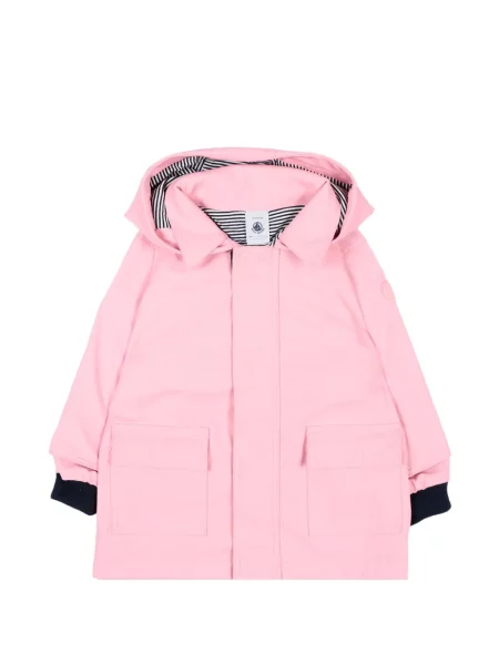 Płaszcz przeciwdeszczowy dziecięcy Petit Bateau różowy