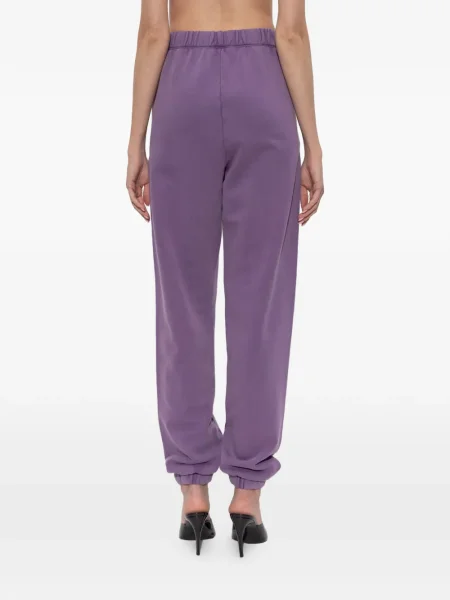 Pantaloni The Attico cu broderie violet