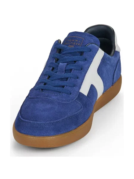 Pantofi Tommy Hilfiger din piele de căprioară albastru