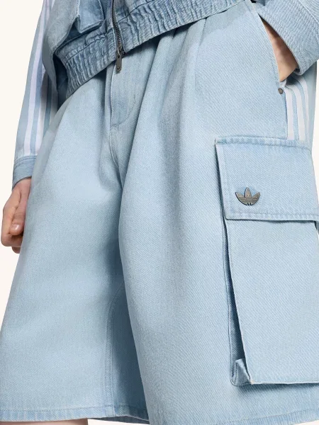 Adidas Originals Cargo Kraťasy Adilenium S Pruhy tmavě modrá