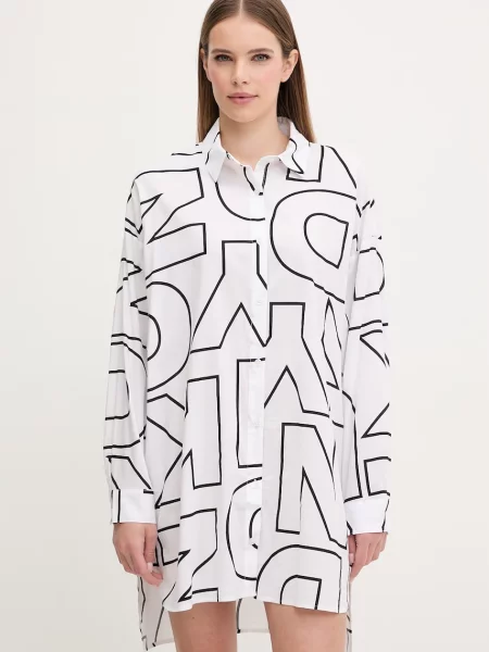 Dkny koszula piżamowa biała
