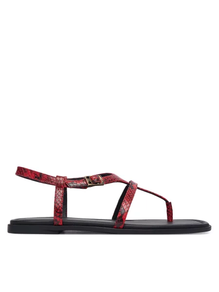 Sandale Tommy Hilfiger Th Buckle roșu