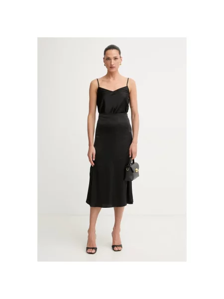 Spódnica midi Guess czarna