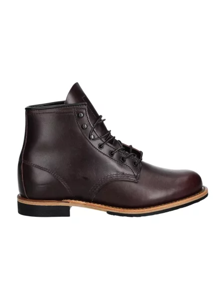 Botki Red Wing Shoes skórzane czerwone