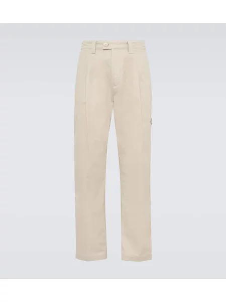 Hlače z ravnimi hlačnicami Stone Island kamni bež