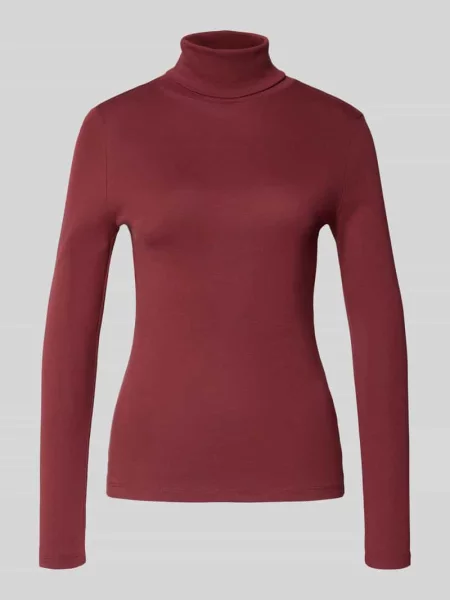 Sweter z golfem S.oliver Red Label czerwony