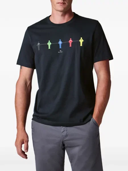 Tricou Ps Paul Smith cu imagine albastru