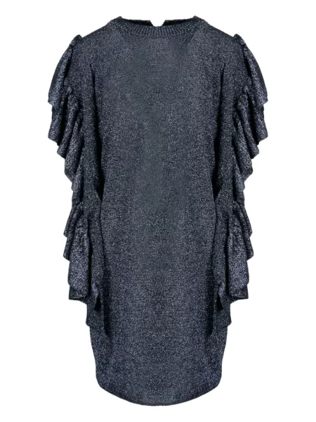 Sukienka Circus Hotel z falbankami garniturowa szara