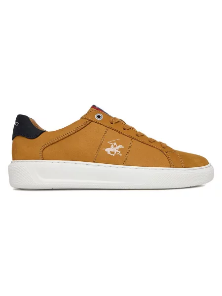 Sneakersy Beverly Hills Polo Club brązowe