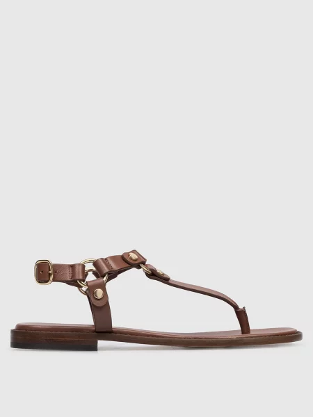 Шкіряні сандалі Doucal's коричневі