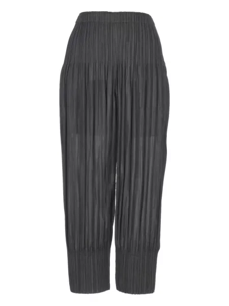 Pantaloni Pleats Please Issey Miyake plisate gri