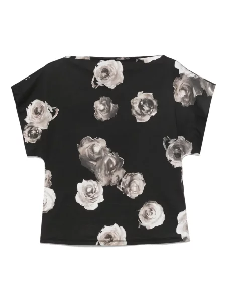 Bluză Liviana Conti cu model floral cu imagine negru