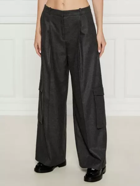 HUGO Pantaloni de tricot Herota gri