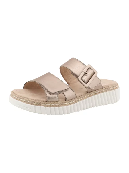 TOM TAILOR Pantofle zlatá