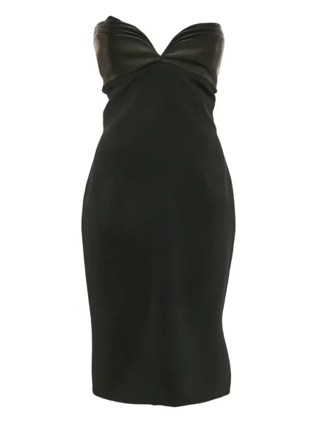 Sukienka midi Brandon Maxwell do kolan garniturowa czarna