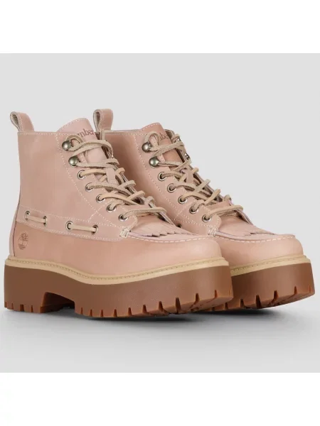 Botine Timberland din dantelă roz