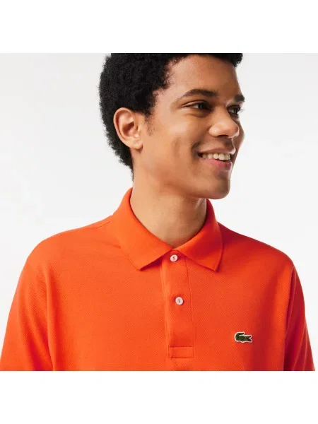 Lacoste Koszulka Polo Oryginał Petit Piqué żółta