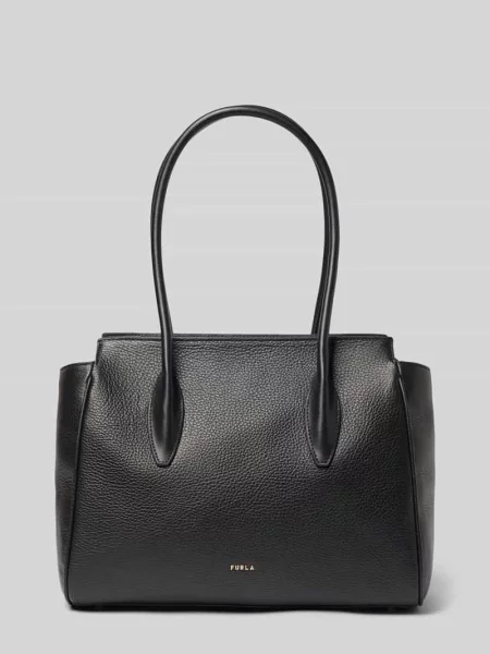 Torba typu tote z detal z logo model AMBRA' Furla czarna