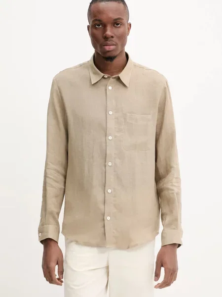 A.P.C. Košile Chemise Cassel BLACK černá