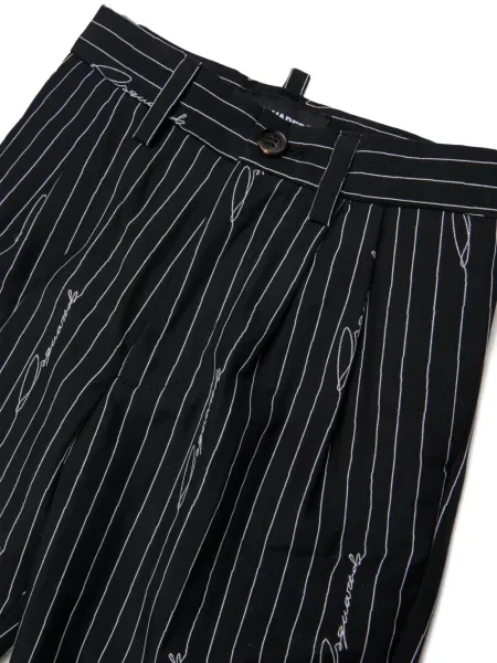Spodnie dziecięce Dsquared2 czarne