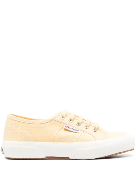 Sneakerși Superga din canvas galben