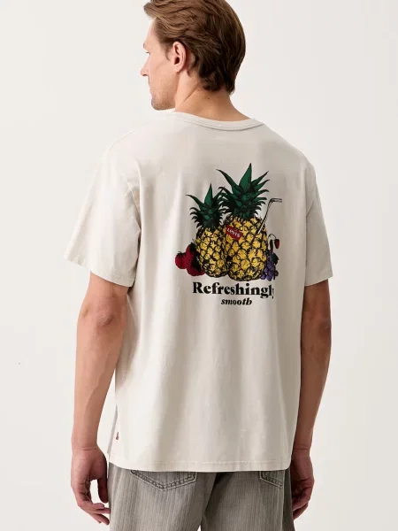 Levi's tričko RELAXED FIT TEE béžové