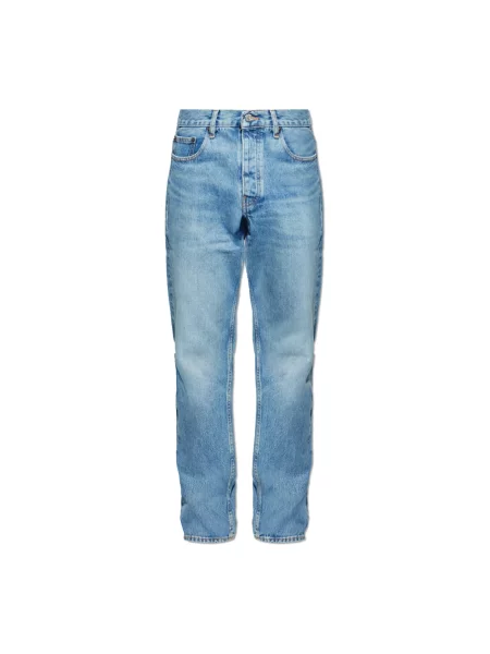 Jeansy straight leg Frame niebieskie