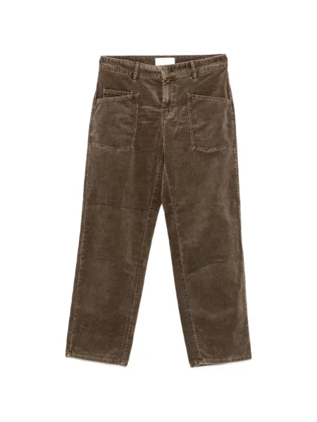 Pantaloni Five Jeans de catifea cord maro