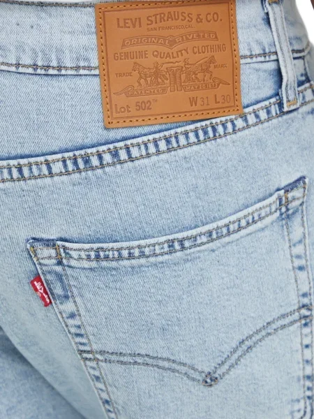 Карирани дънки straight leg Levi's® с шипове кафяво