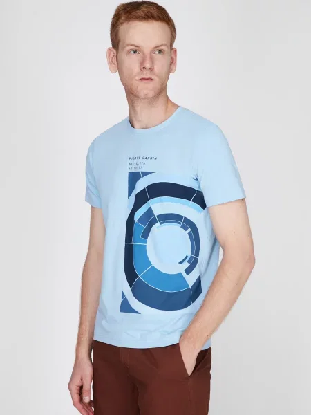 Футболка Pierre Cardin голубая