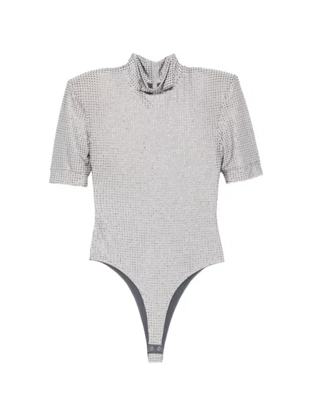 Stras scurt body Mitiliane Couture gri