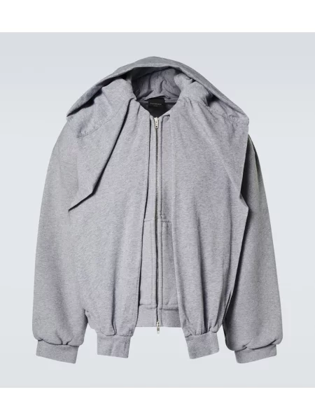 Jersey hoodie Balenciaga siva