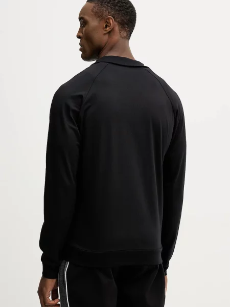 BOSS bluză lounge Authentic Jacket Z cu imprimeu negru