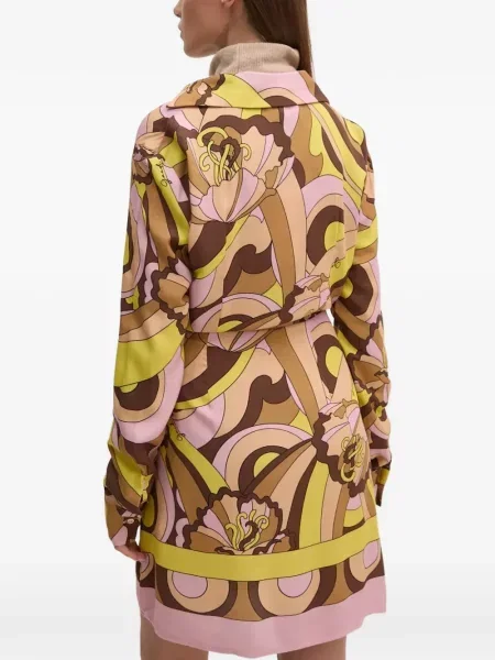 Rochie mini Gaudi cu imagine de costum maro