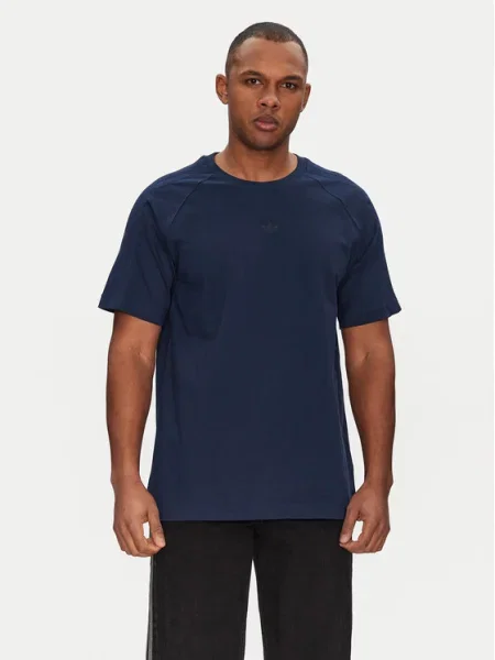 Тениска adidas Originals Essential с изчистен дизайн тъмносиньо