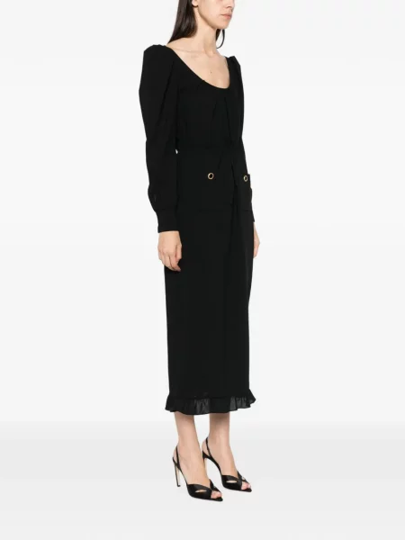Rochie midi Alessandra Rich negru
