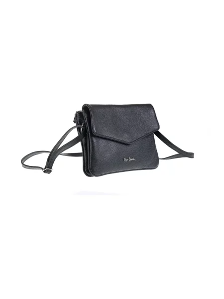 Torebka crossbody Pierre Cardin skórzana czarna