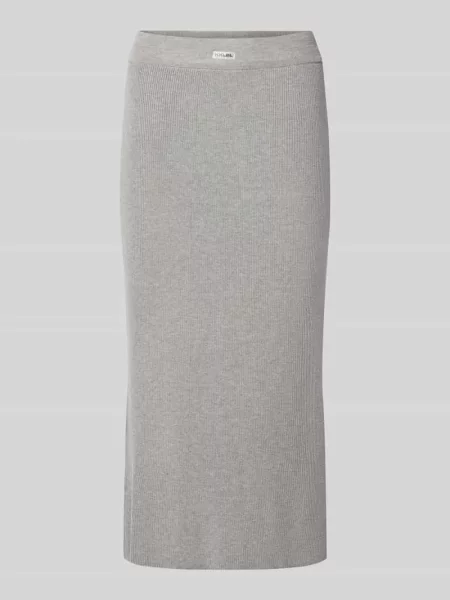 Spódnica dzianinowa z naszywką z logo i elastycznym pasem Karo Kauer