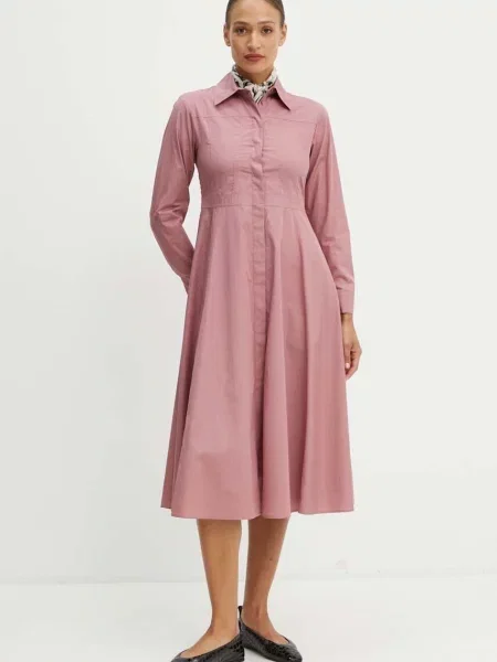 MAX&Co. rochie din midi evazati roz