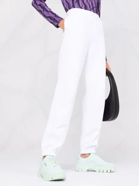 Pantaloni Msgm cu imagine alb