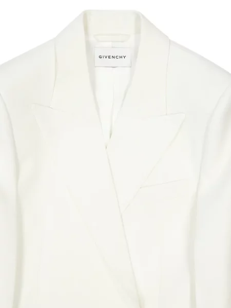 Sacou Givenchy cu două rânduri de nasturi alb