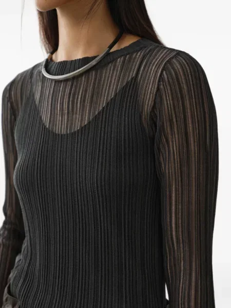 Pulover Less ajurat negru