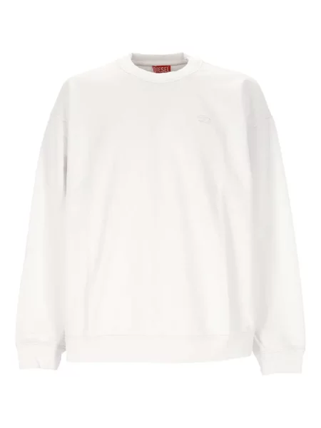 Hanorac crewneck Diesel cu imagine alb