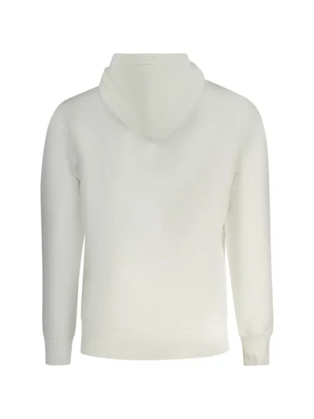 Hoodie Calvin Klein Jeans με αυτόγραφο λευκό