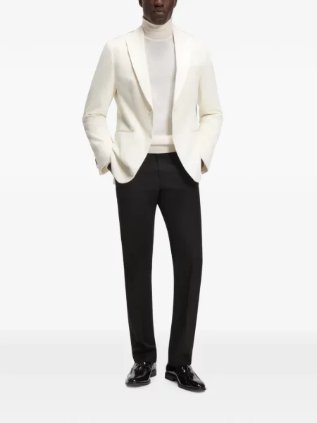 Pantaloni Boss din satin negru