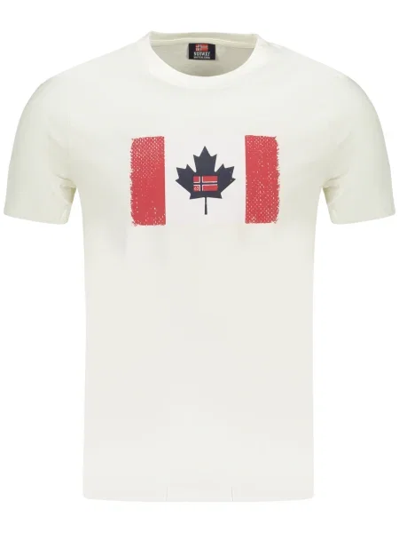 Tricou Norway 1963 scurt alb