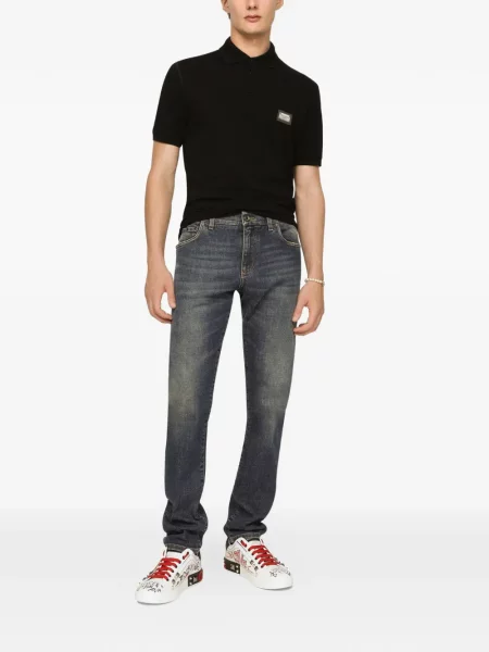 Polo Dolce & Gabbana μαύρο